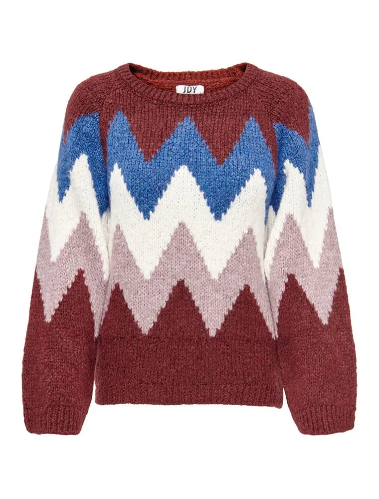 Pullover Manica Lunga Jdy - Burnt Henna