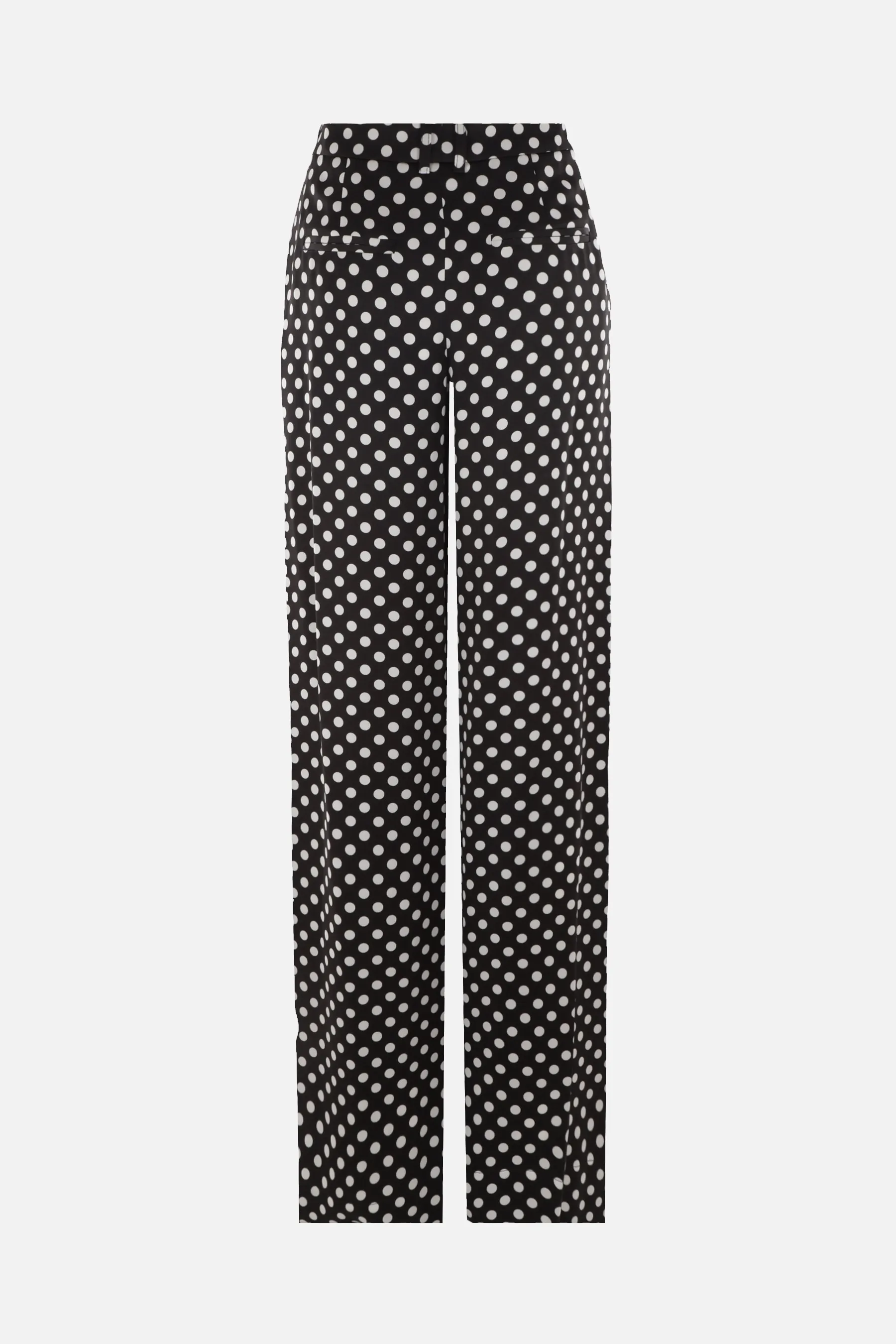  SAINT LAURENT pantalone a gamba larga in raso 
