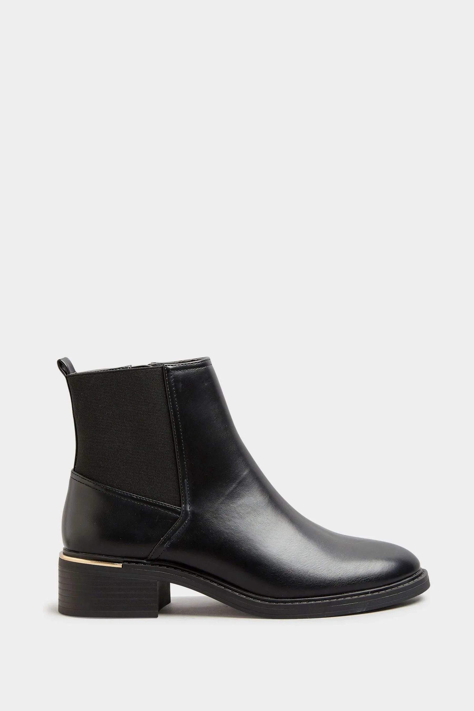 Sally - Tall lunga con Chelsea Stivali con bordi in metallo