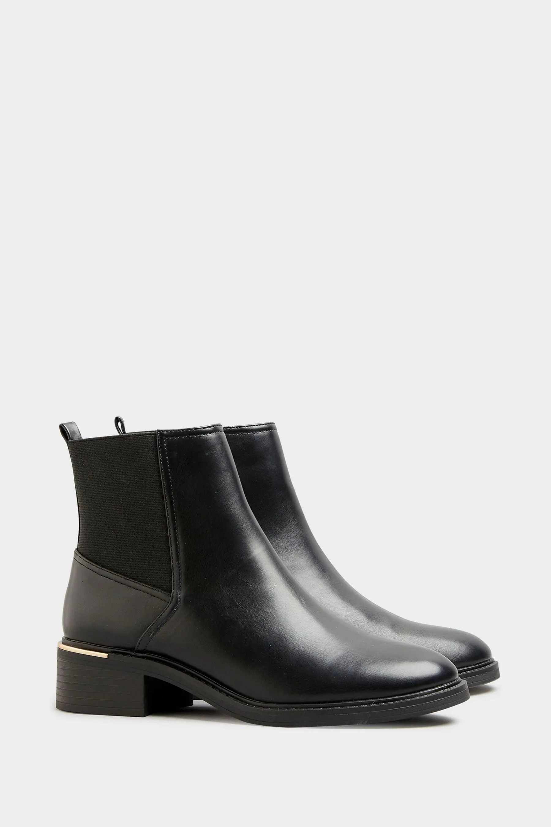 Sally - Tall lunga con Chelsea Stivali con bordi in metallo