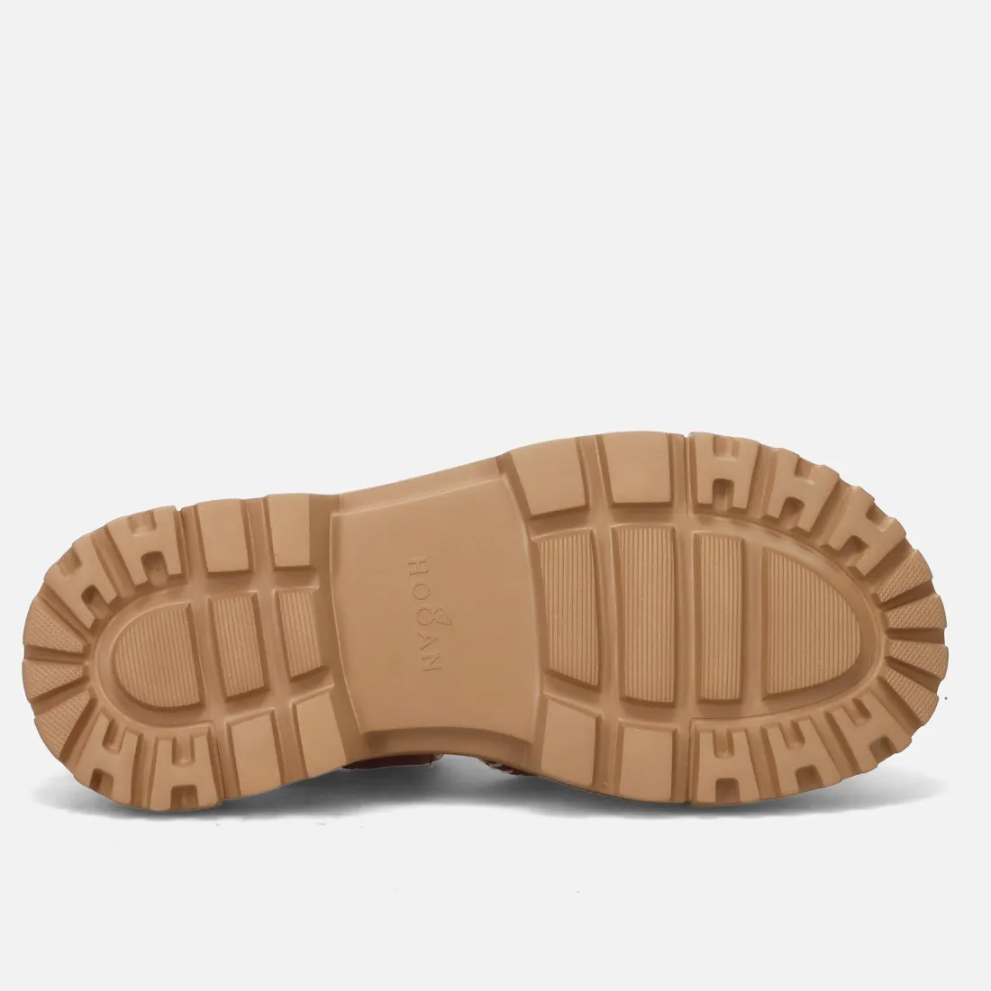 Sandali da donna Hogan H644 in pelle cuoio con impunture