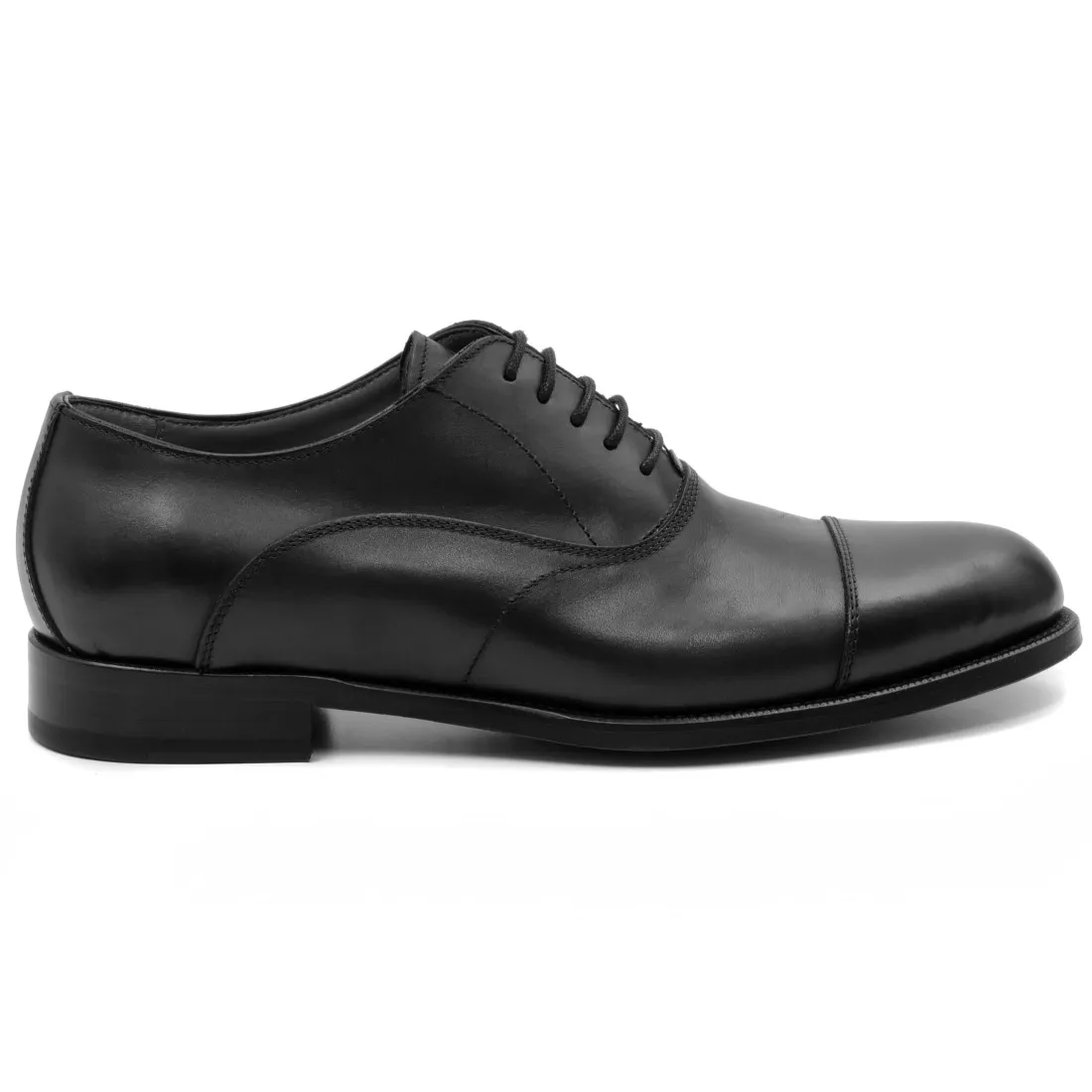 Scarpa oxford da uomo Calpierre nera in pelle