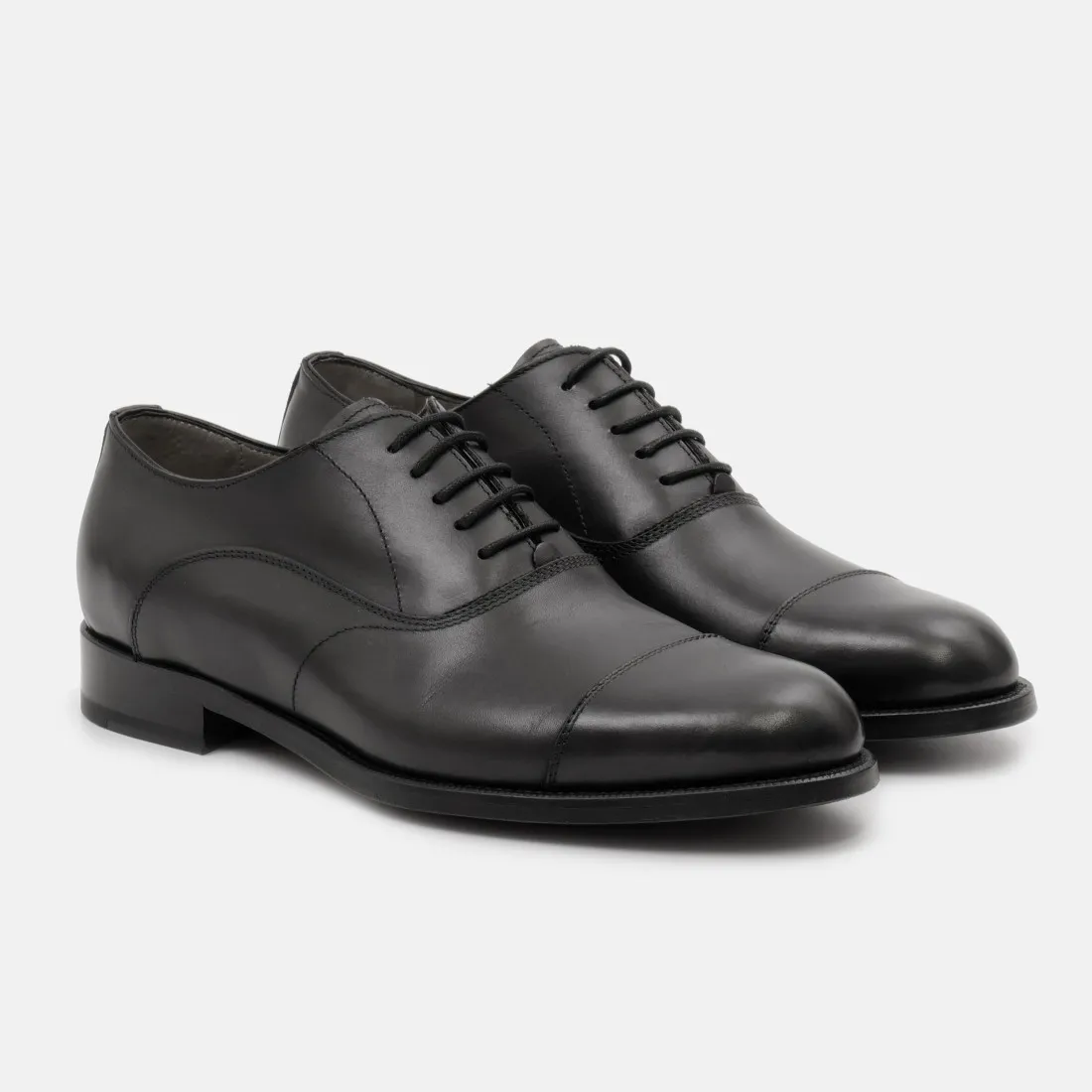 Scarpa oxford da uomo Calpierre nera in pelle