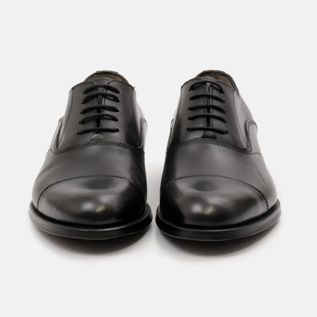 Scarpa oxford da uomo Calpierre nera in pelle