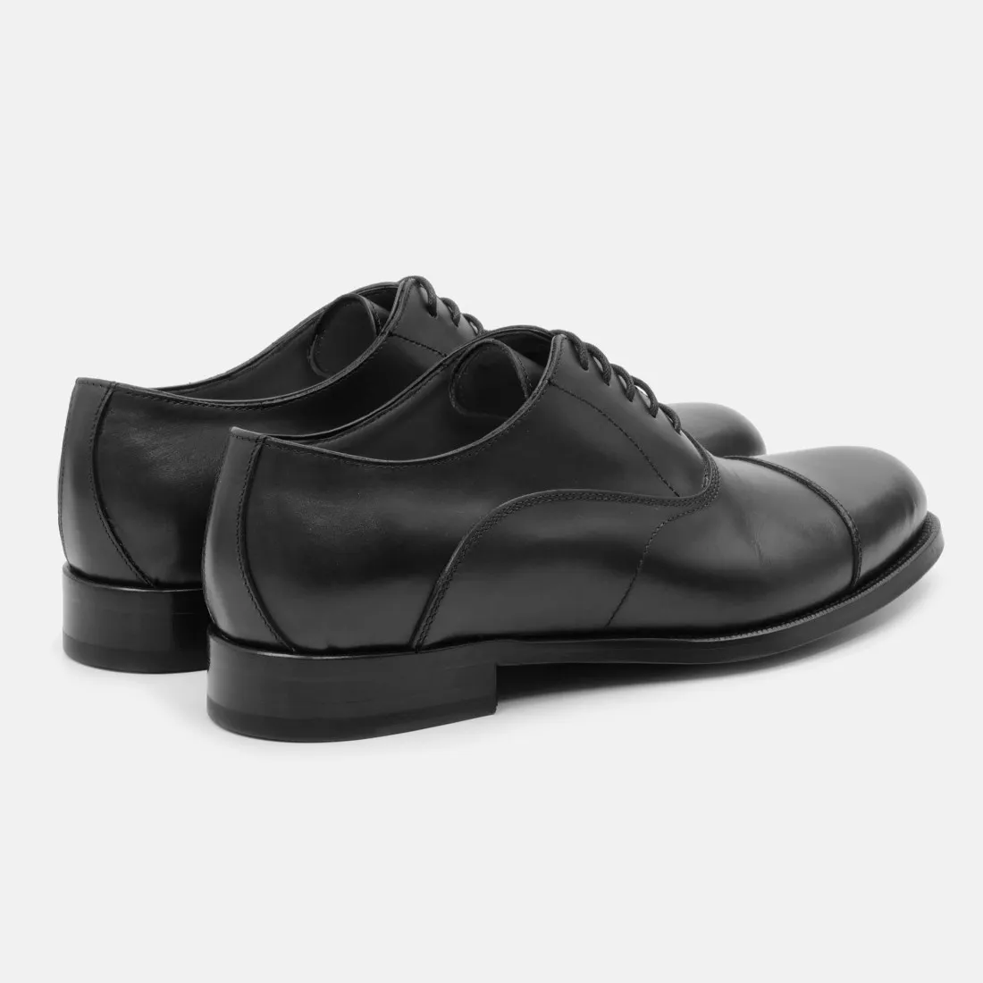 Scarpa oxford da uomo Calpierre nera in pelle