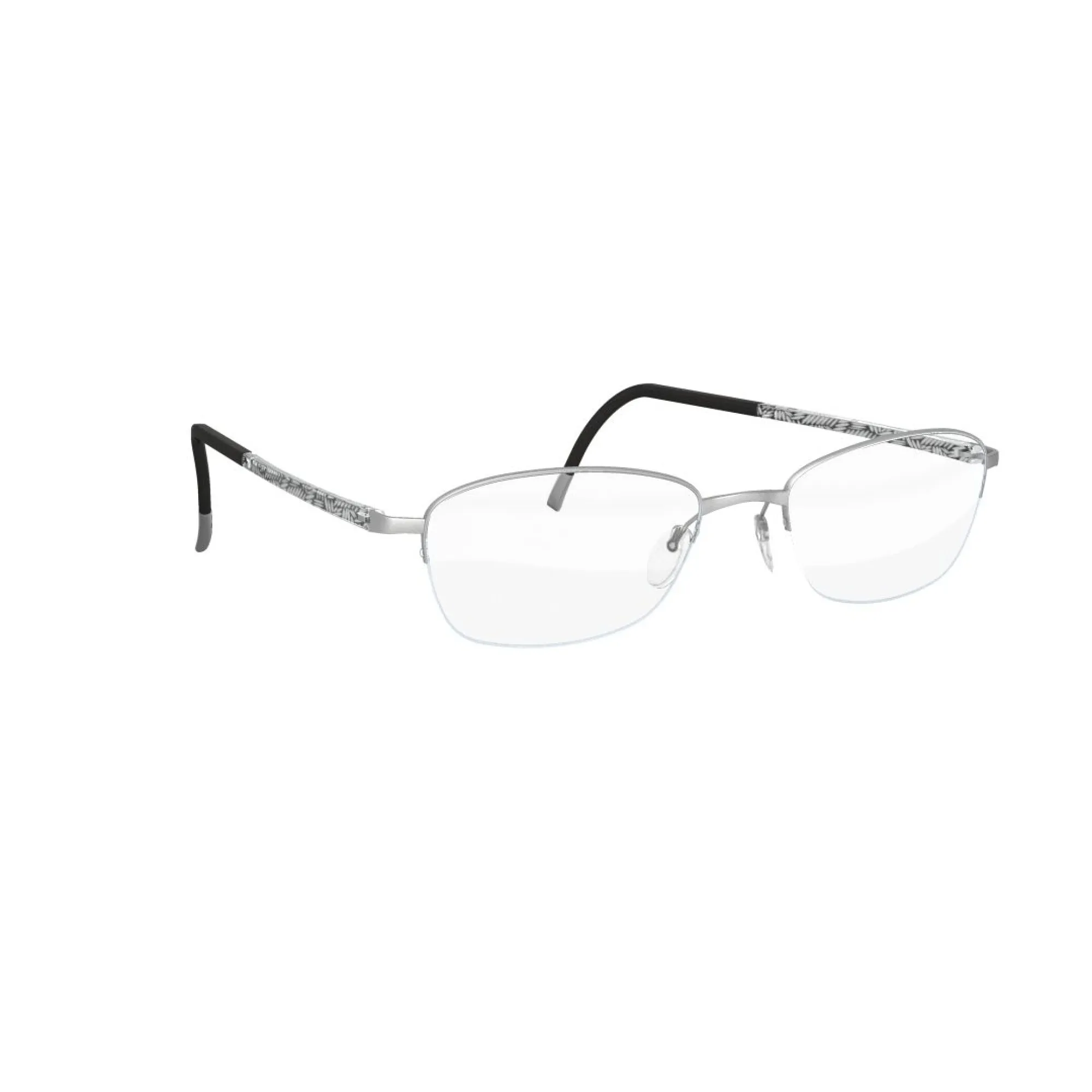   Silhouette 4453 Illusion Nylor 6050 Argento - Grigio Cristallo | Occhiale Da Vista Donna 