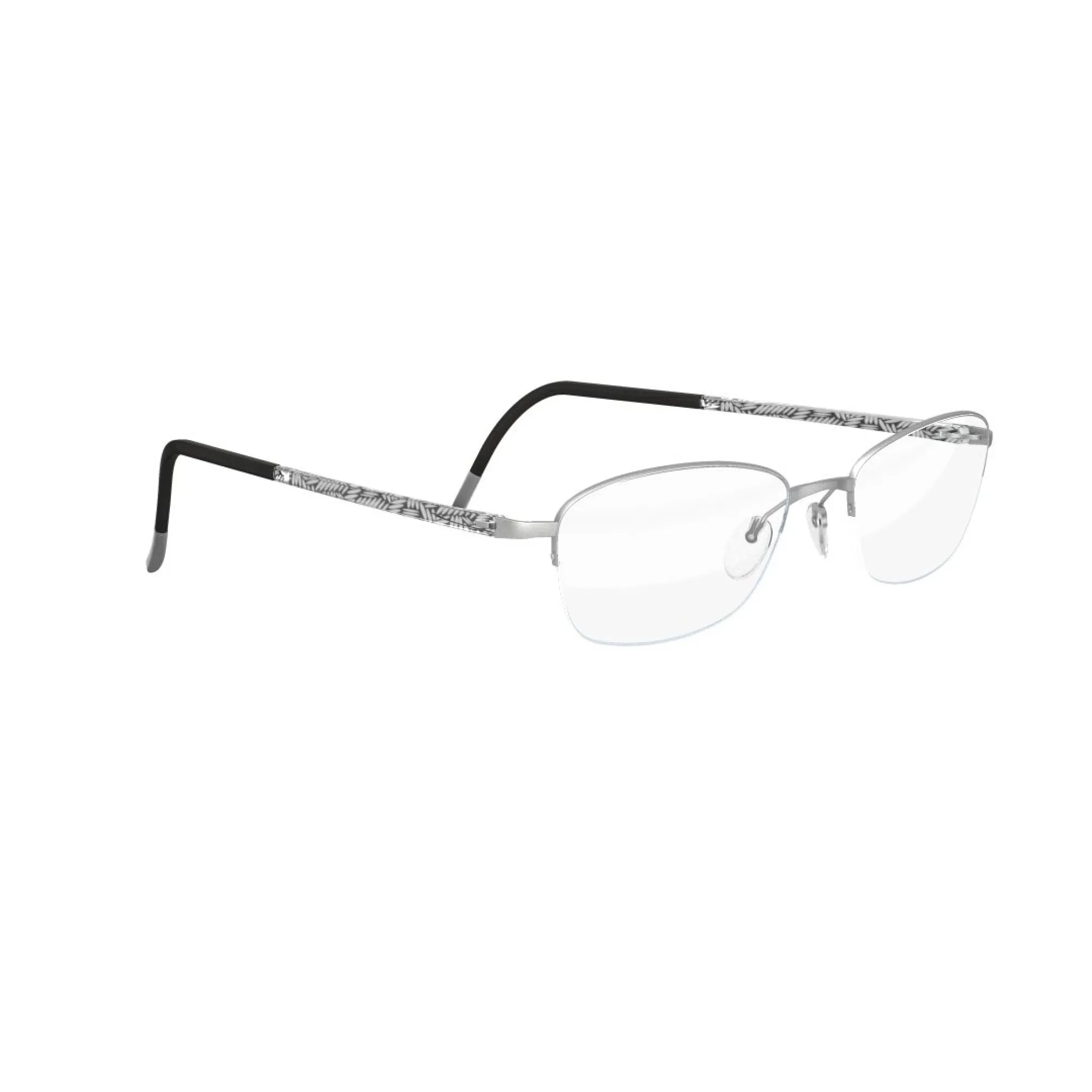   Silhouette 4453 Illusion Nylor 6050 Argento - Grigio Cristallo | Occhiale Da Vista Donna 