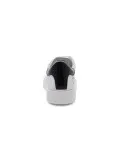 Sneakers D.A.T.E. SFERA PATENT in pelle e vernice bianco e nero