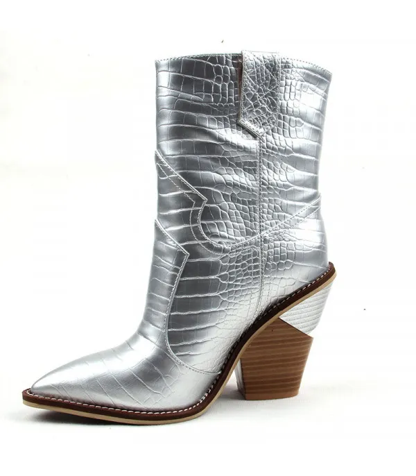 Stivale texano Holliwood metal