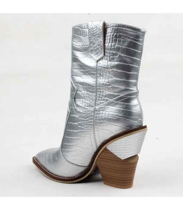 Stivale texano Holliwood metal