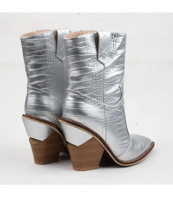 Stivale texano Holliwood metal
