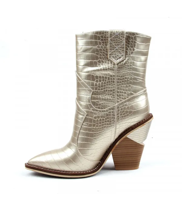 Stivale texano Holliwood metal