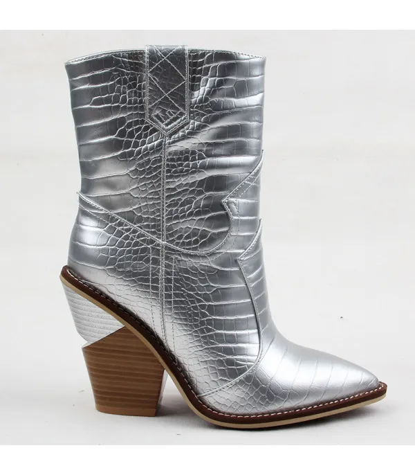 Stivale texano Holliwood metal