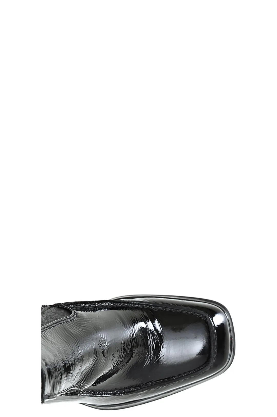stivali in pelle naplack e materiale stretchy