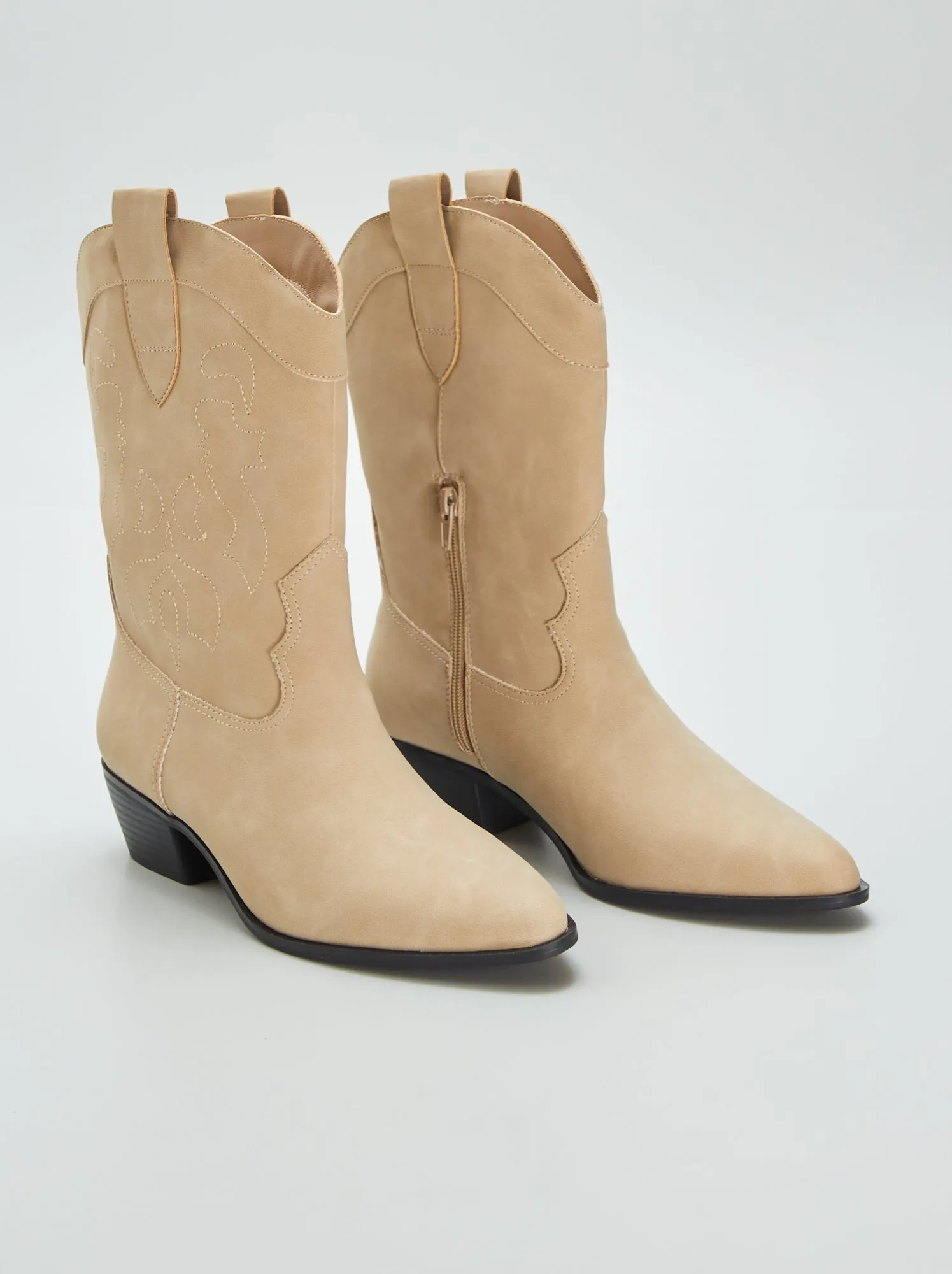 Stivali tipo texani - BEIGE