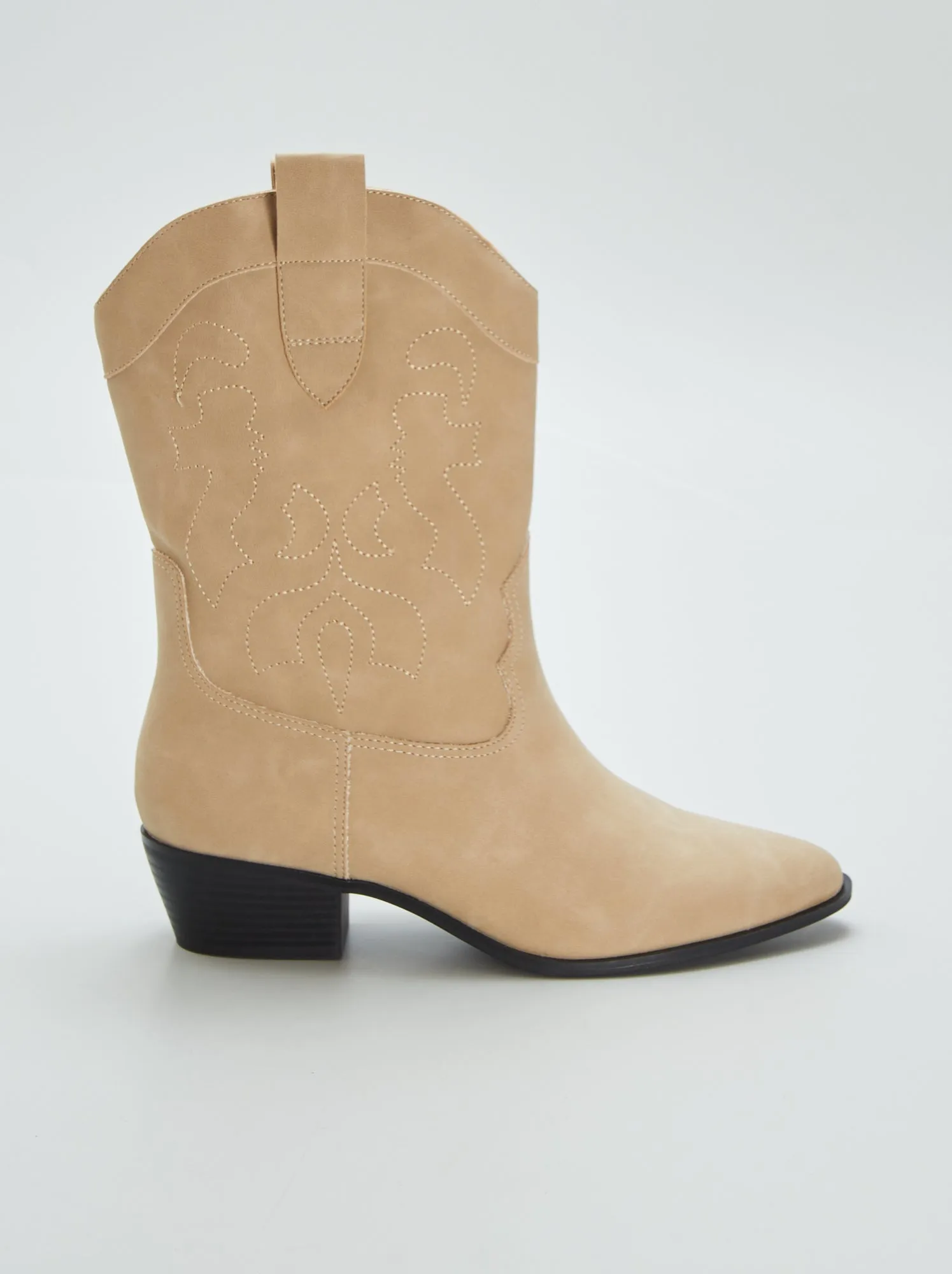 Stivali tipo texani - BEIGE