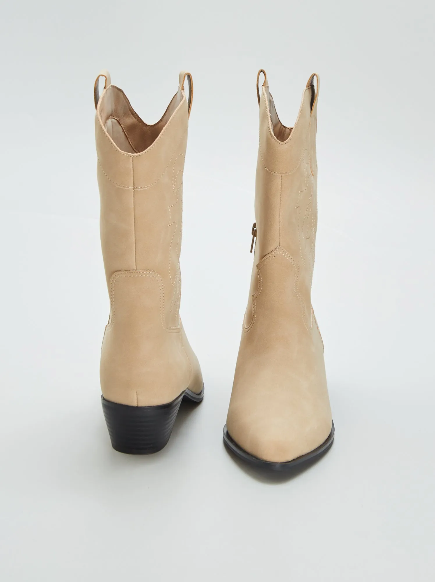 Stivali tipo texani - BEIGE