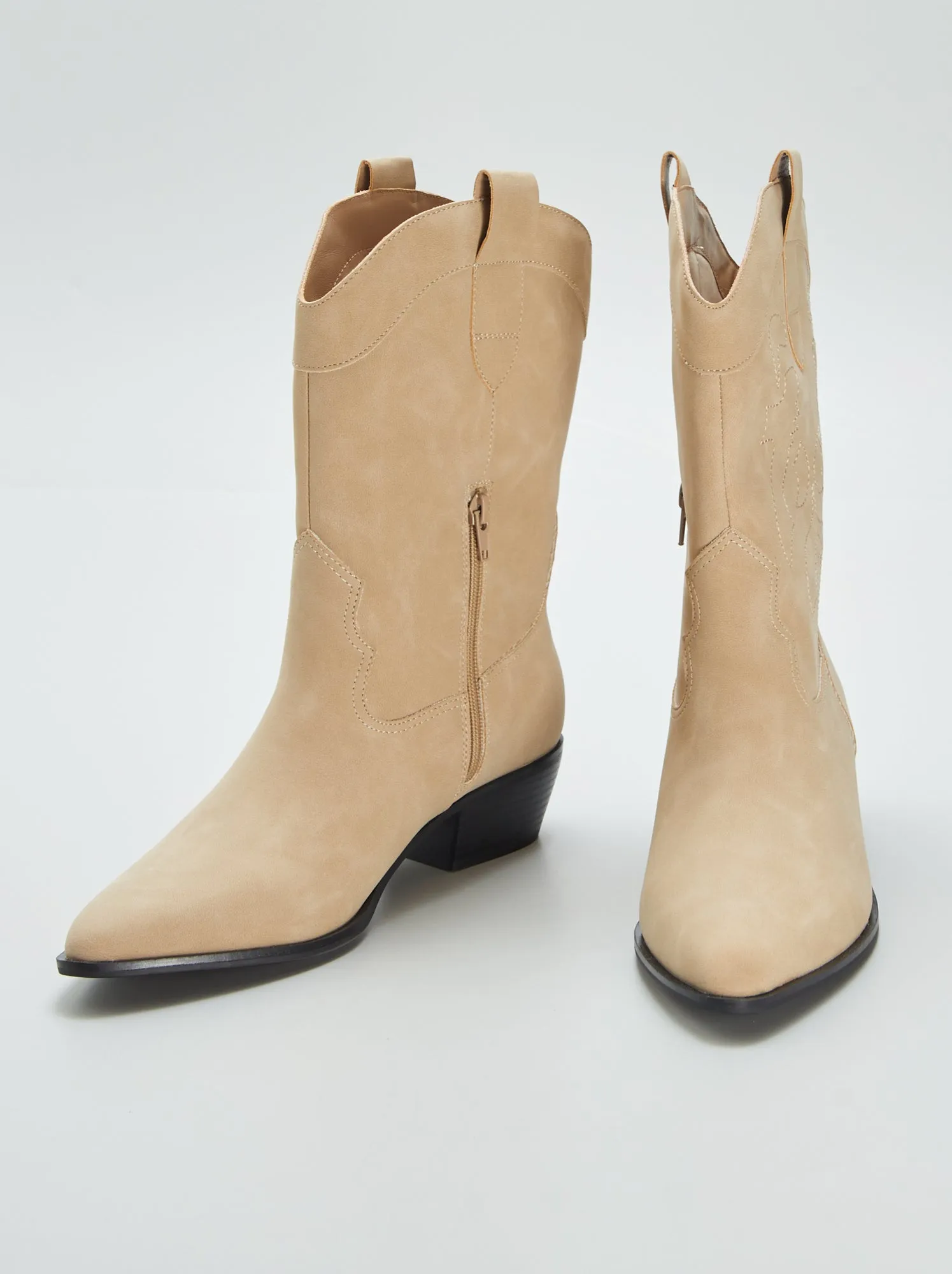 Stivali tipo texani - BEIGE
