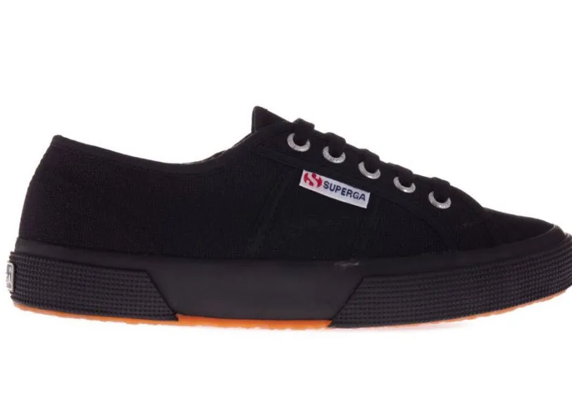 Superga Classica Nera suola nera
