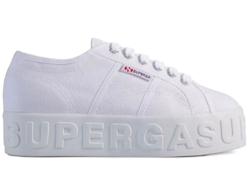 Superga Para Scritta Bianca