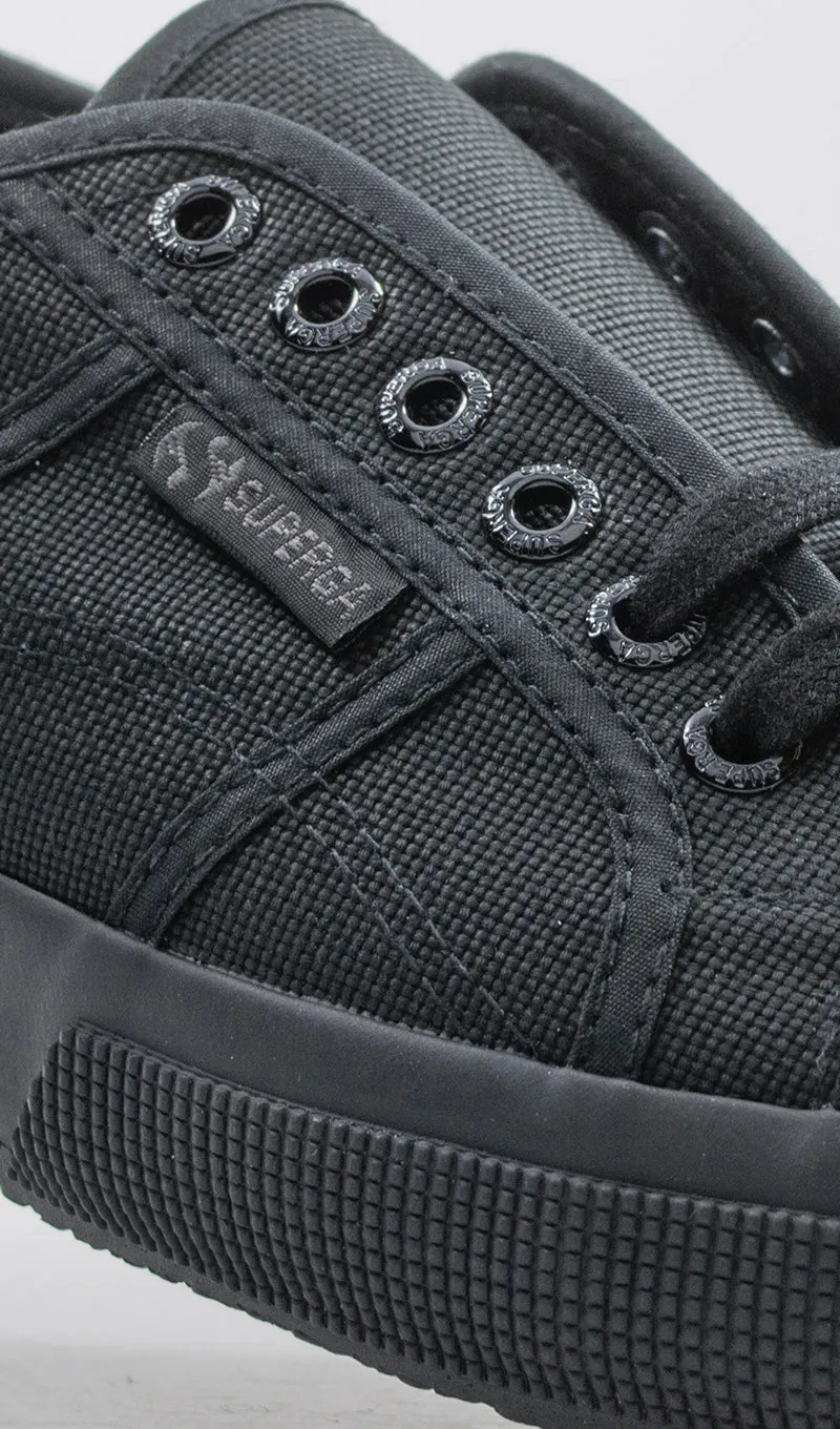 SUPERGA Sneaker uomo nera in tessuto