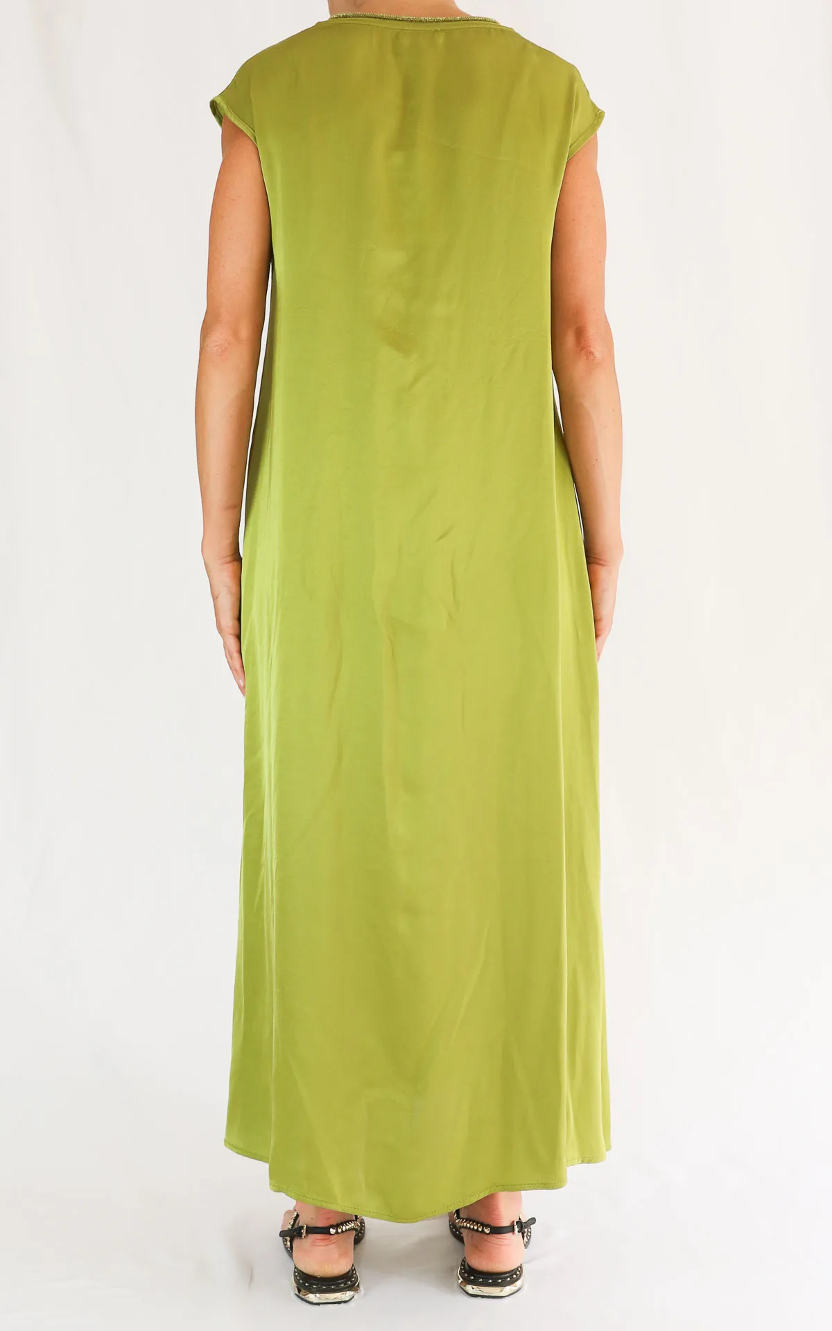 SUSYMIX – Abito costina lurex – VERDE PISTACCHIO