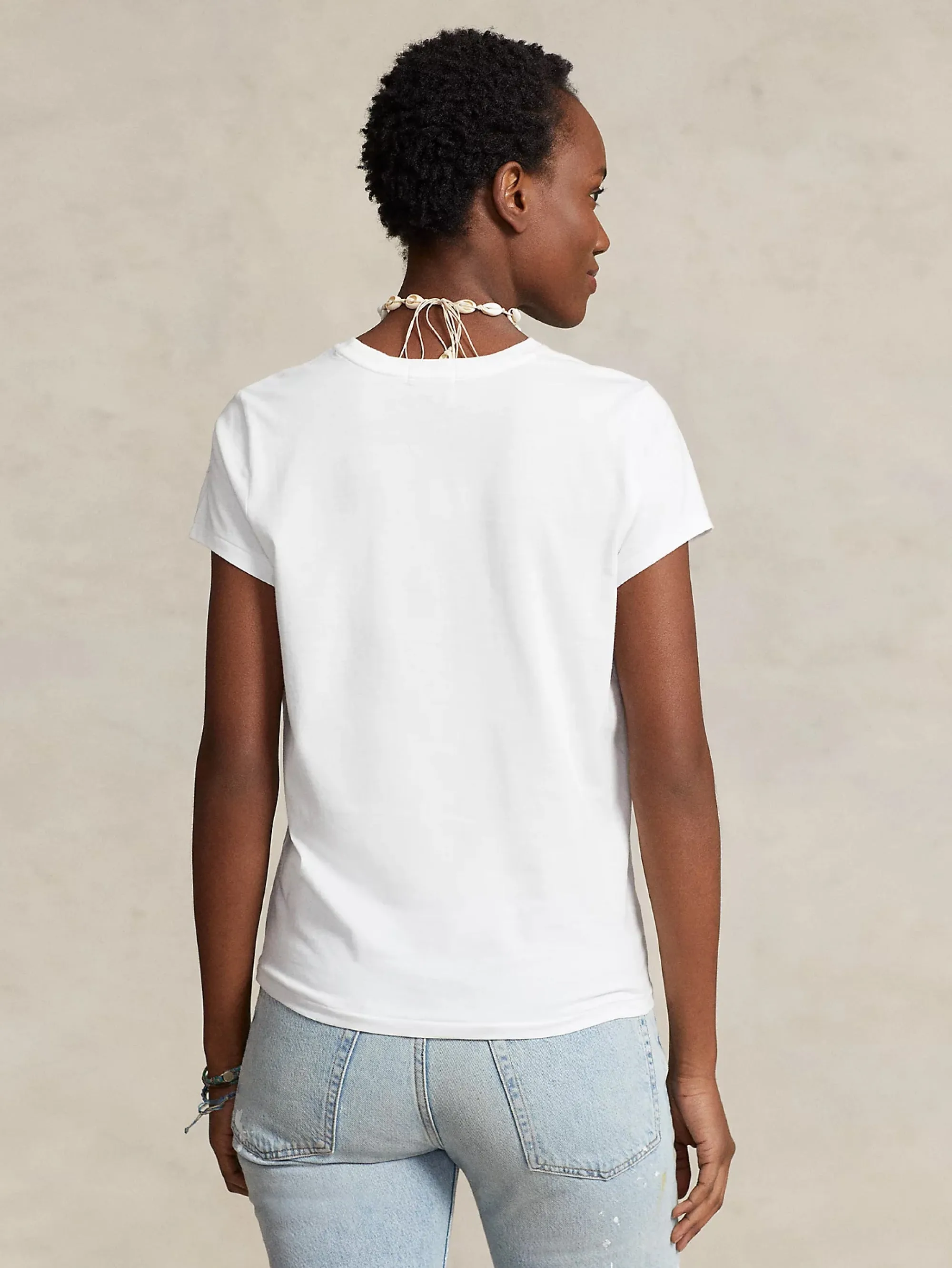 T-shirt Girocollo Basica Bianco