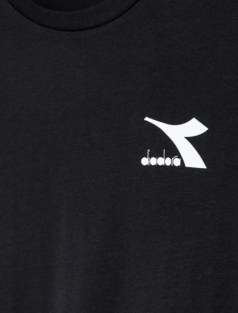 T-shirt Manica Corta Sportiva Diadora - Nero