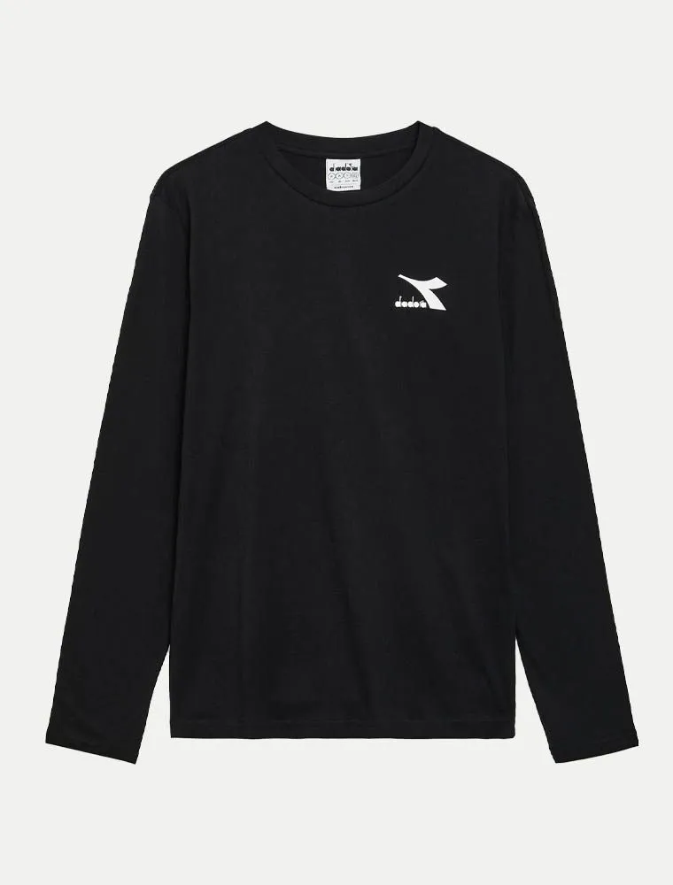 T-shirt Manica Lunga Sportiva Diadora - Nero