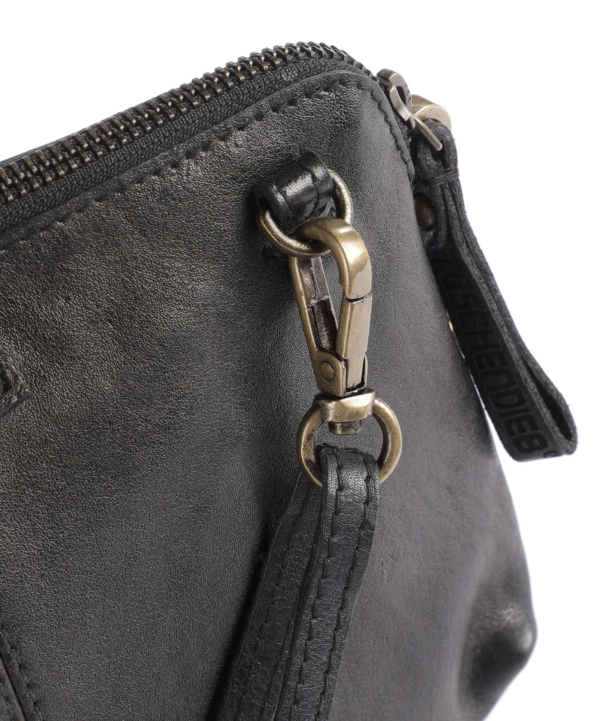  Taschendieb Wien Spittelberggasse 3 Borsa a tracolla pelle di vacchetta grana nero  