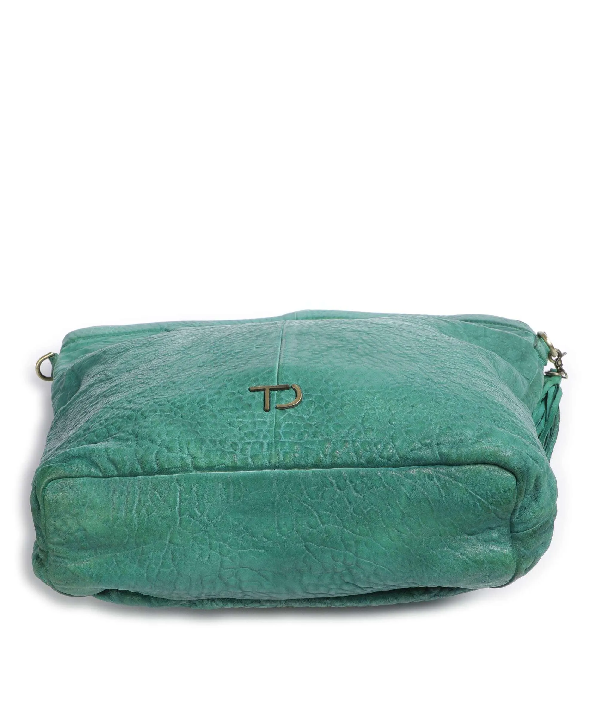  Taschendieb Wien Taborstraße 1 Borsa a mano pelle di vacchetta grana verde  
