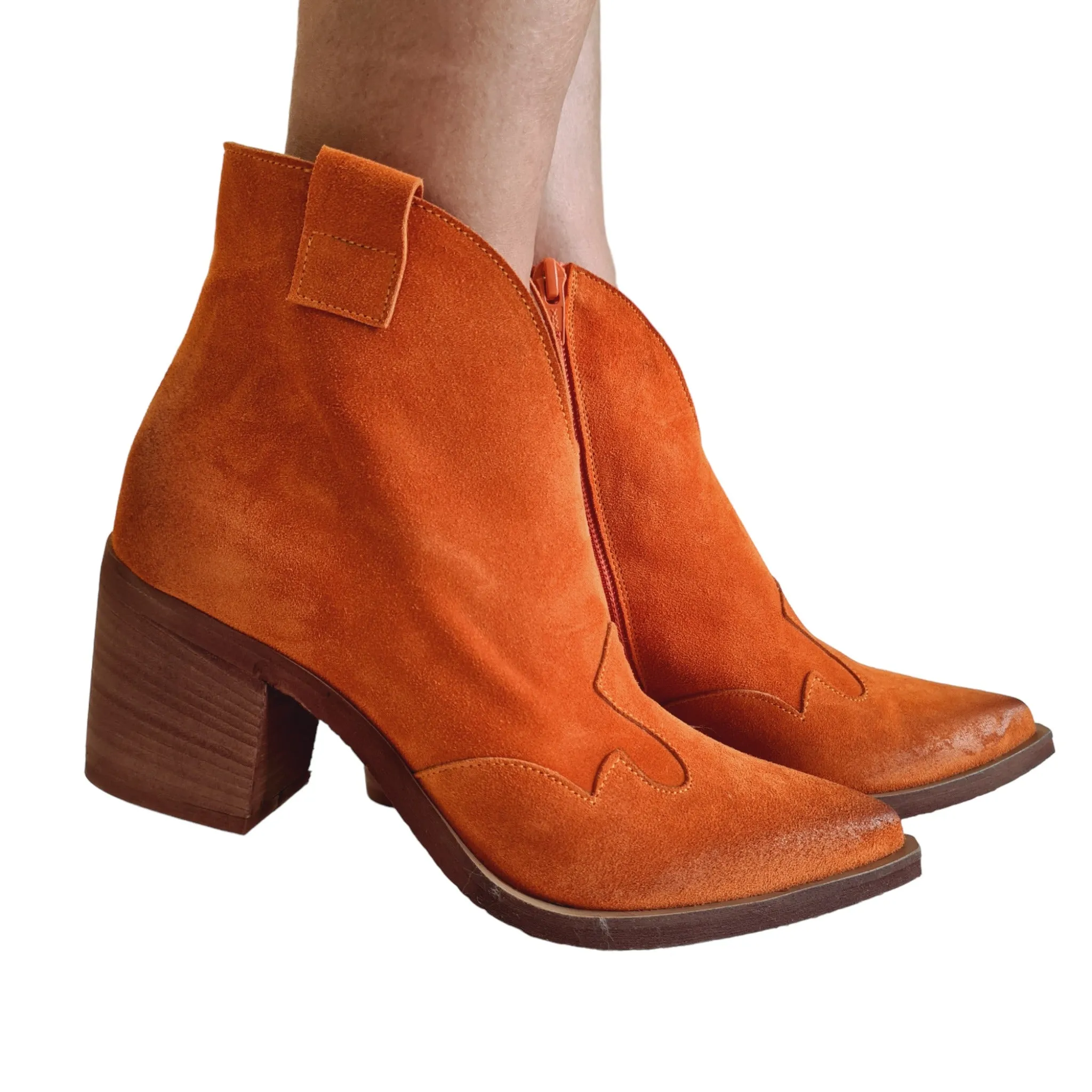 Tattoo Tronchetto Texano Donna Arancio Rif.604