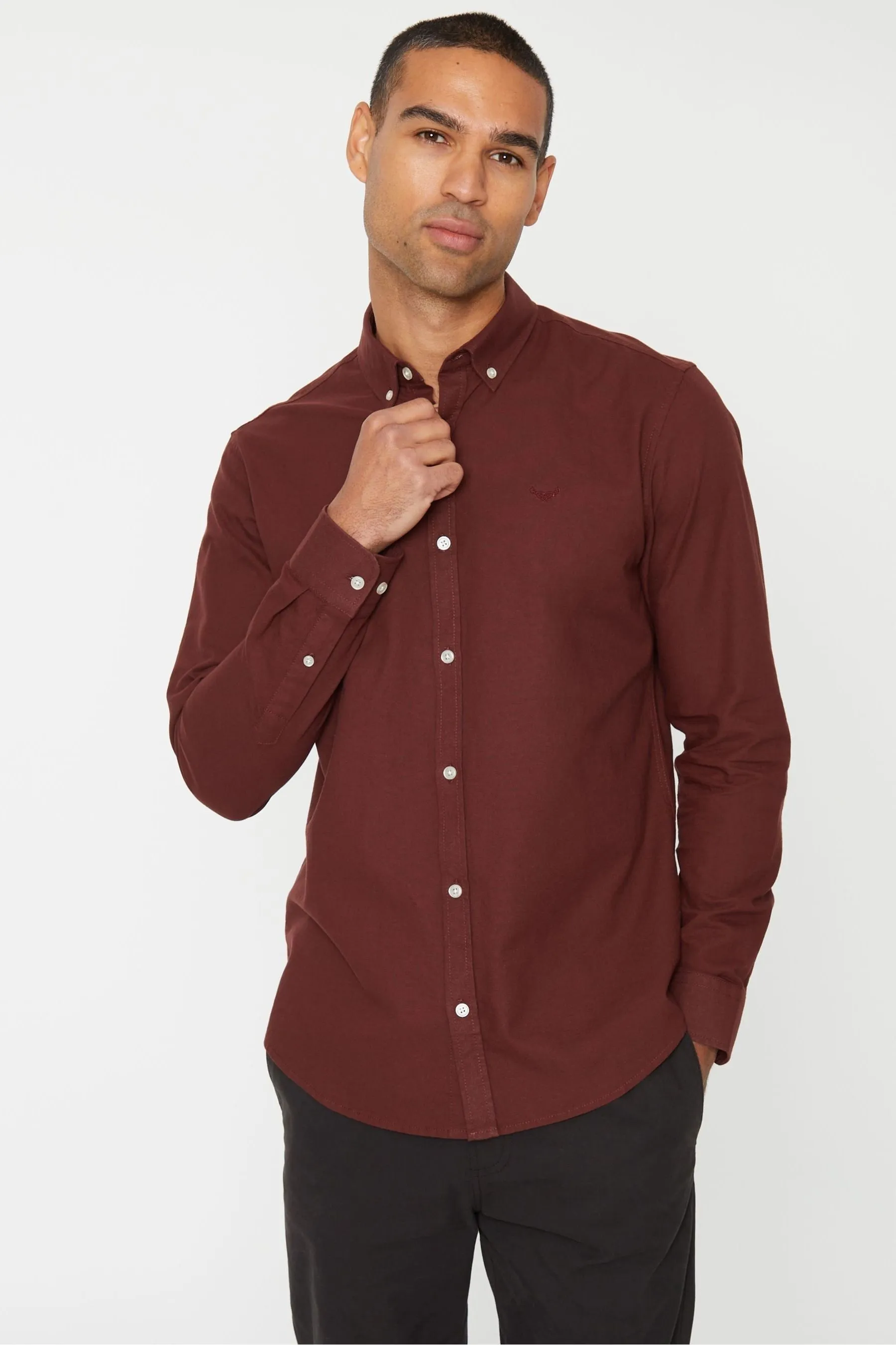Threadbare Oxford - Camicia con Manica lunga in cotone