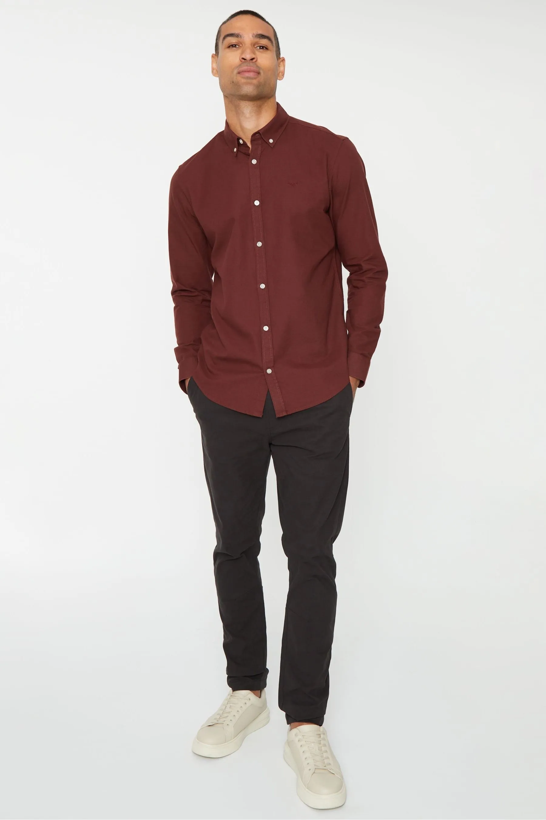 Threadbare Oxford - Camicia con Manica lunga in cotone