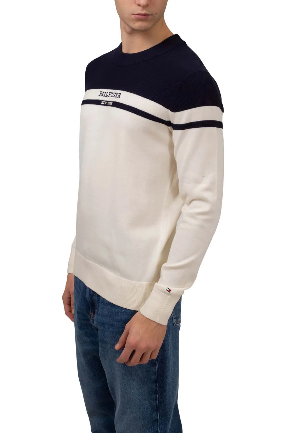 TOMMY HILFIGER Pullover uomo colorblock