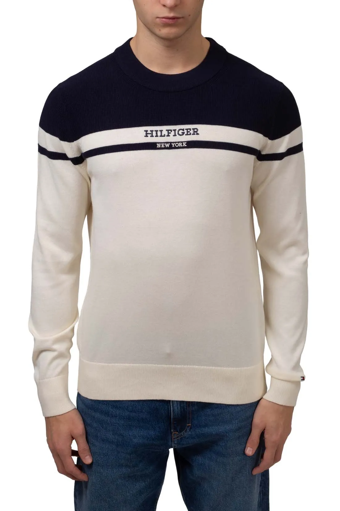 TOMMY HILFIGER Pullover uomo colorblock