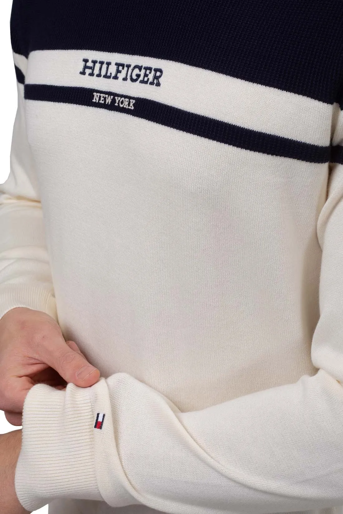 TOMMY HILFIGER Pullover uomo colorblock