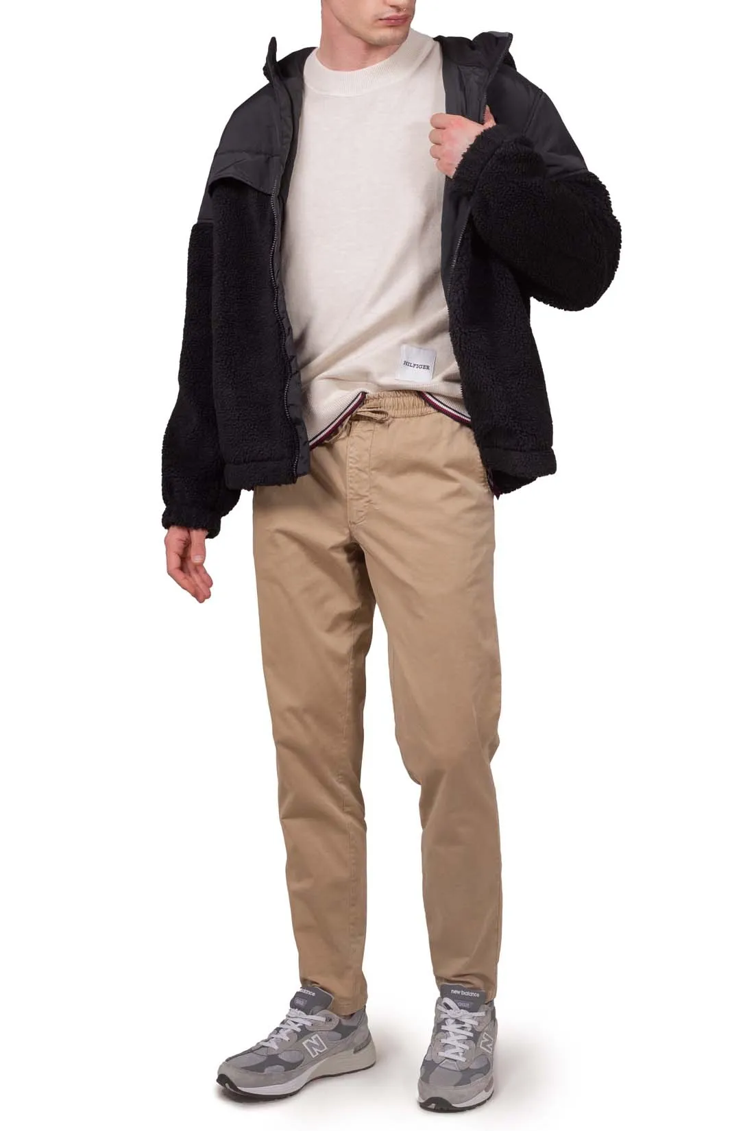TOMMY HILFIGER Pullover uomo con profili signature