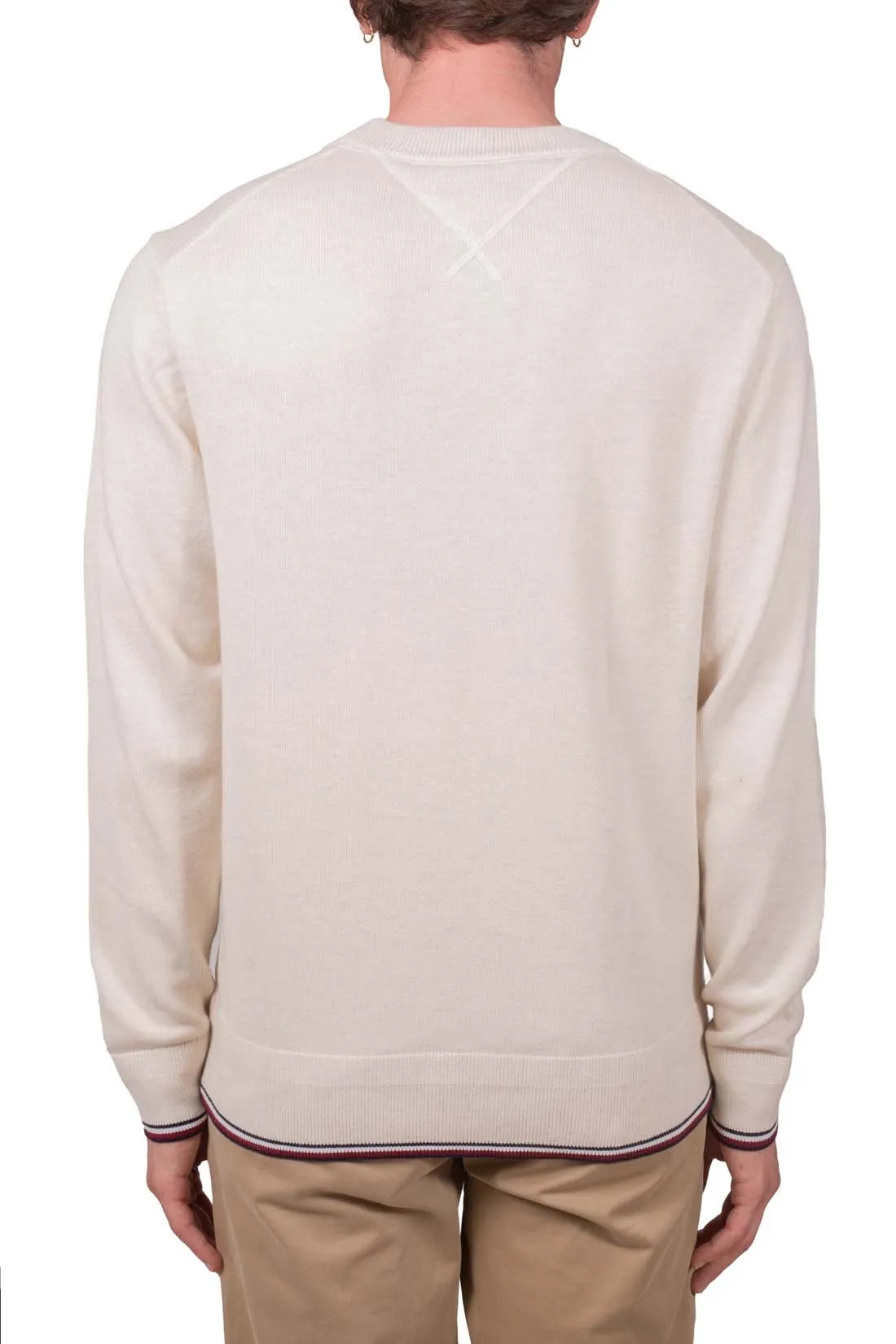 TOMMY HILFIGER Pullover uomo con profili signature