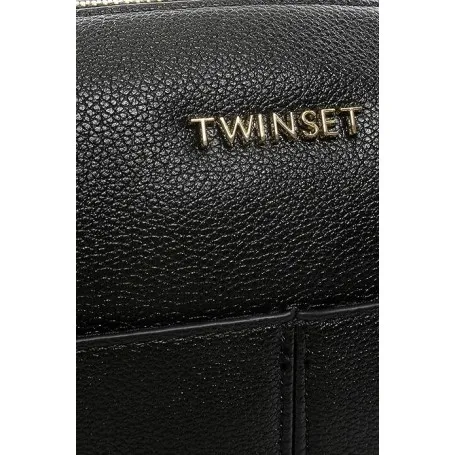 TWINSET Zip Hobo Media Nero 232TB7054 S04871 00006