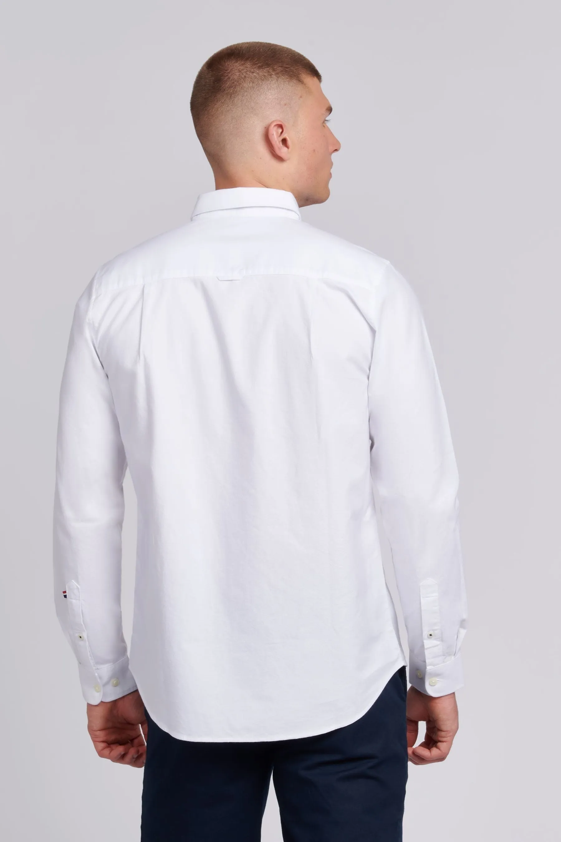 U.S. Polo Assn. Uomo - Camicia con Oxford pesca