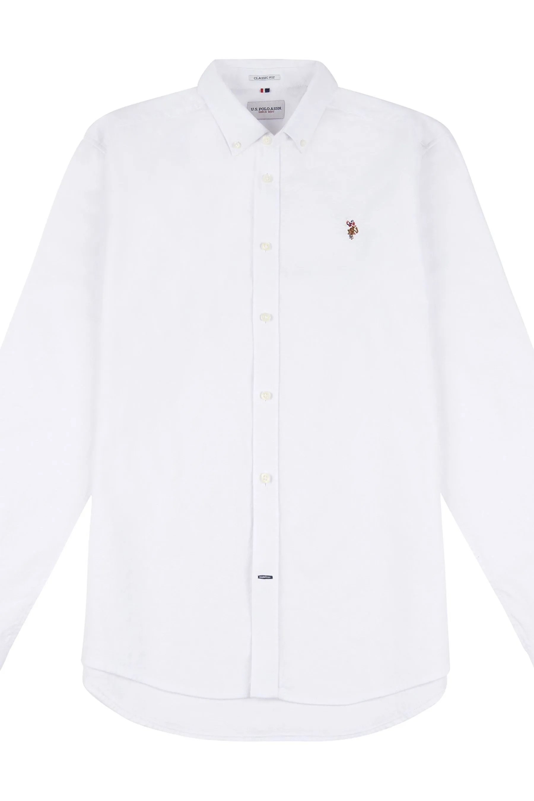 U.S. Polo Assn. Uomo - Camicia con Oxford pesca