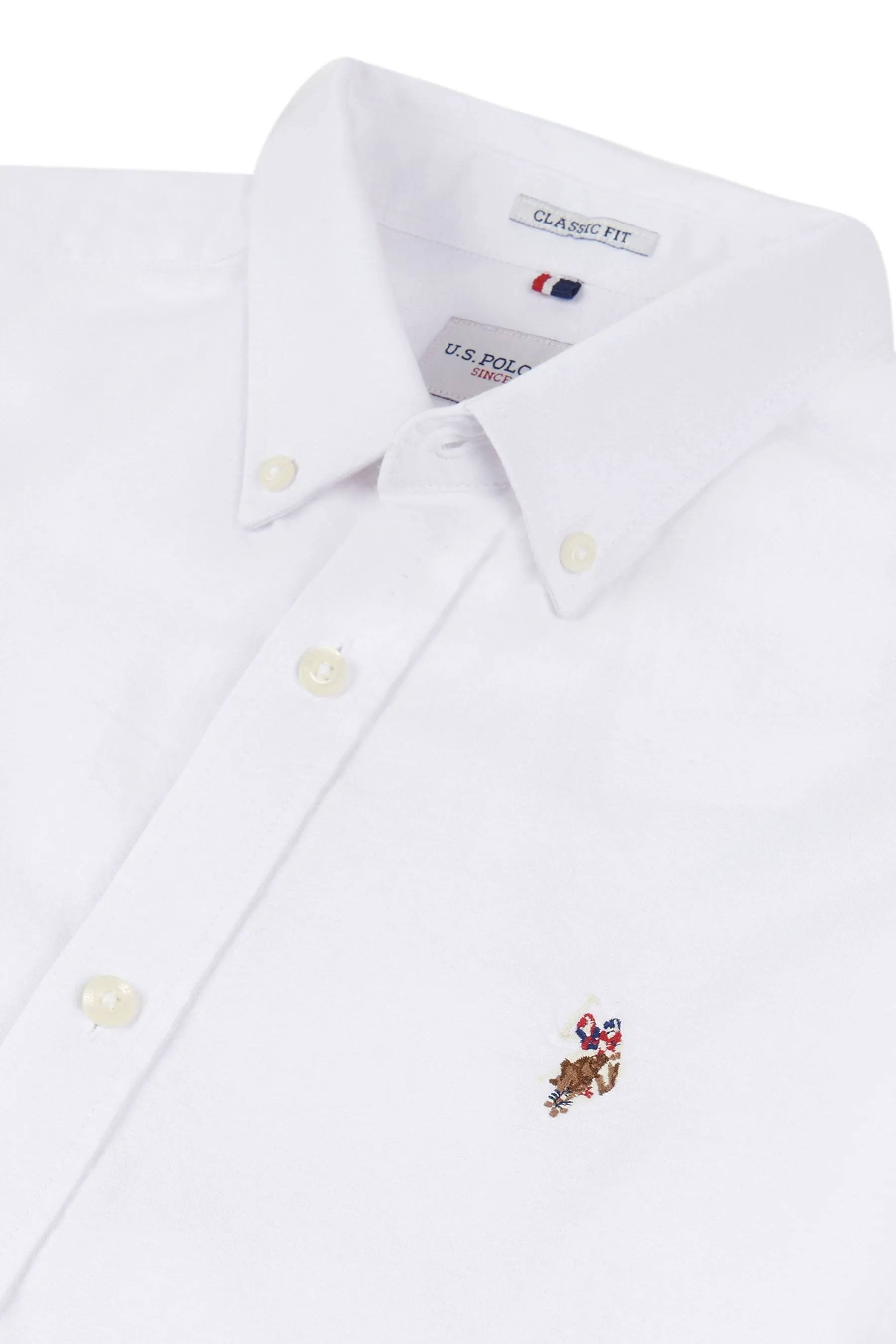 U.S. Polo Assn. Uomo - Camicia con Oxford pesca