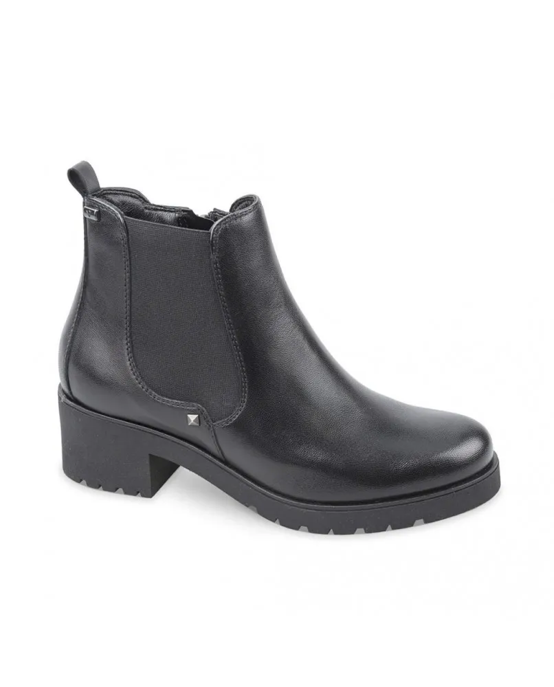 VALLEVERDE 16121 tronchetto stivaletto nero pelle