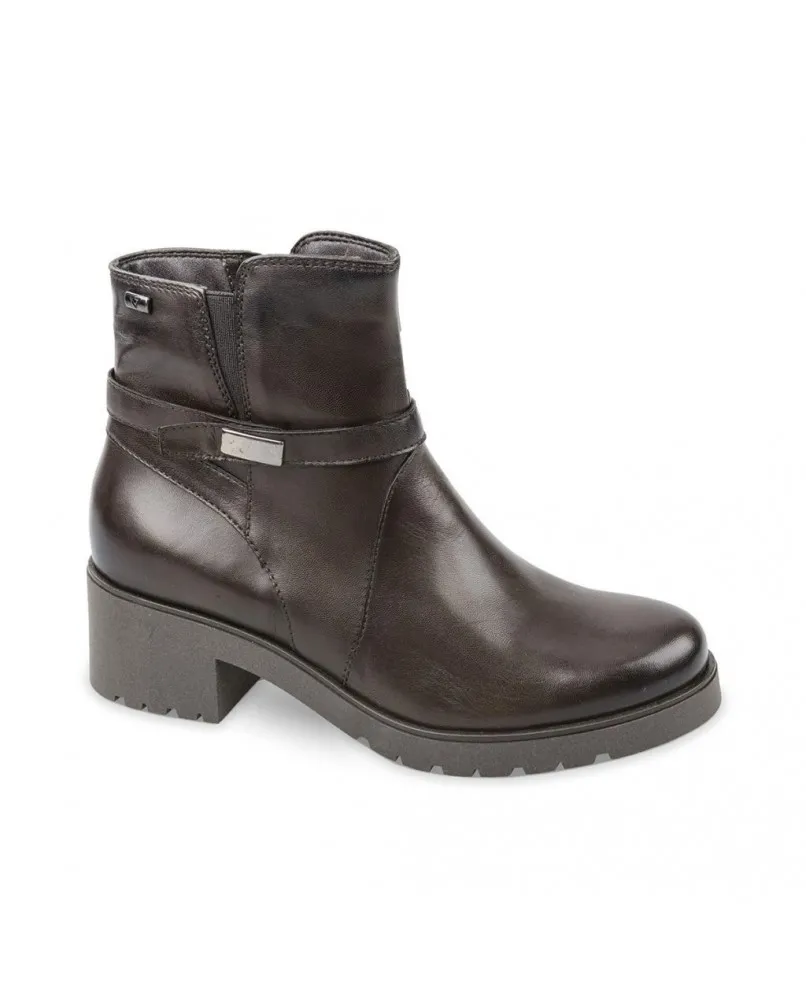 VALLEVERDE 16122 tronchetto stivaletto marrone pelle