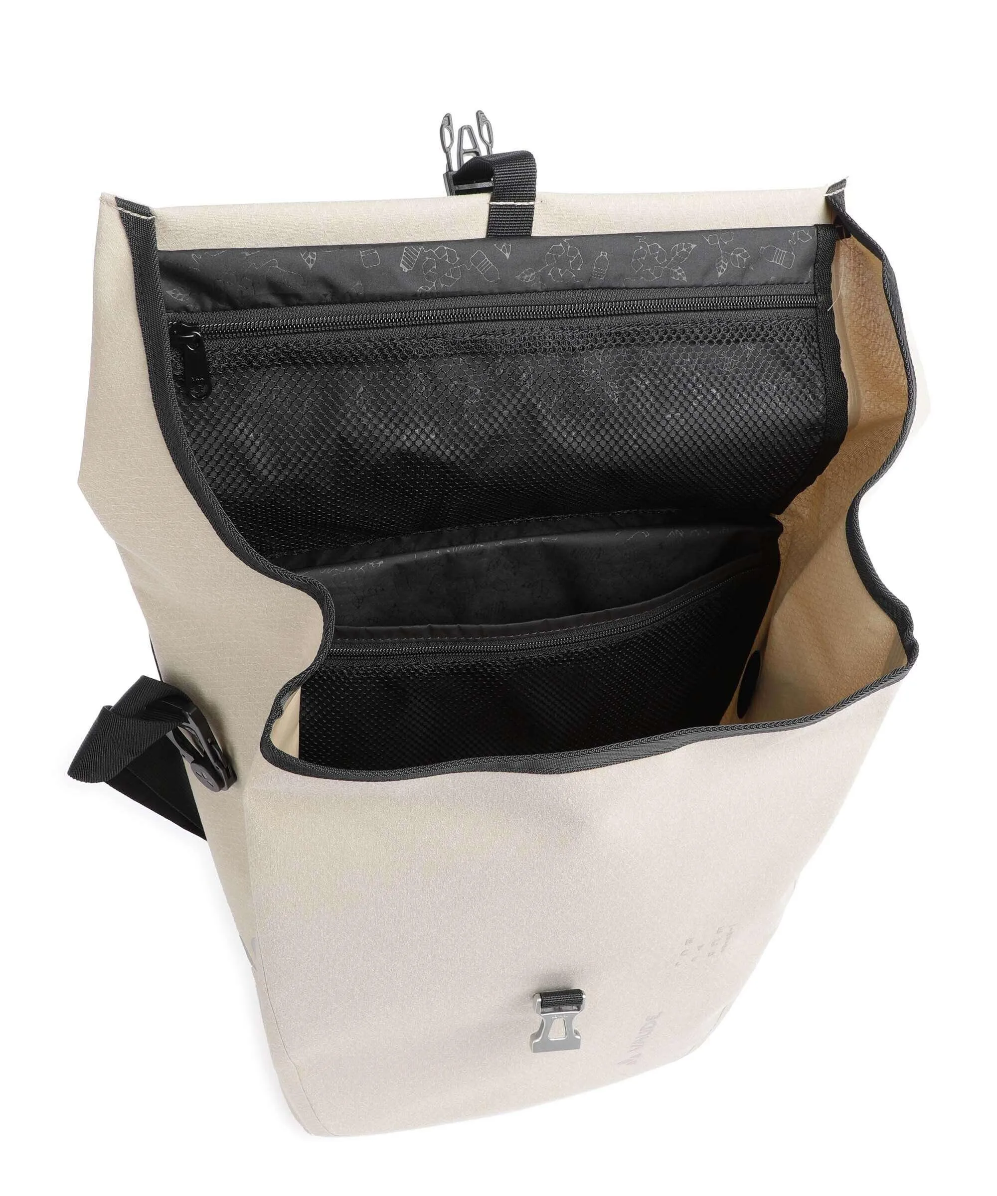  Vaude Urban ReCycle Borsa per portapacchi poliammide riciclato, poliestere riciclato beige  