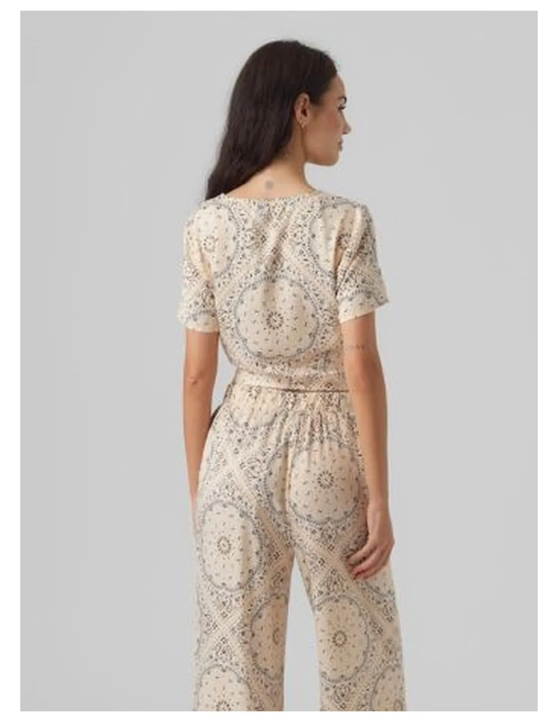 VERO MODA DONNA VMRINA S/S TIE SHIRT WVN LCS