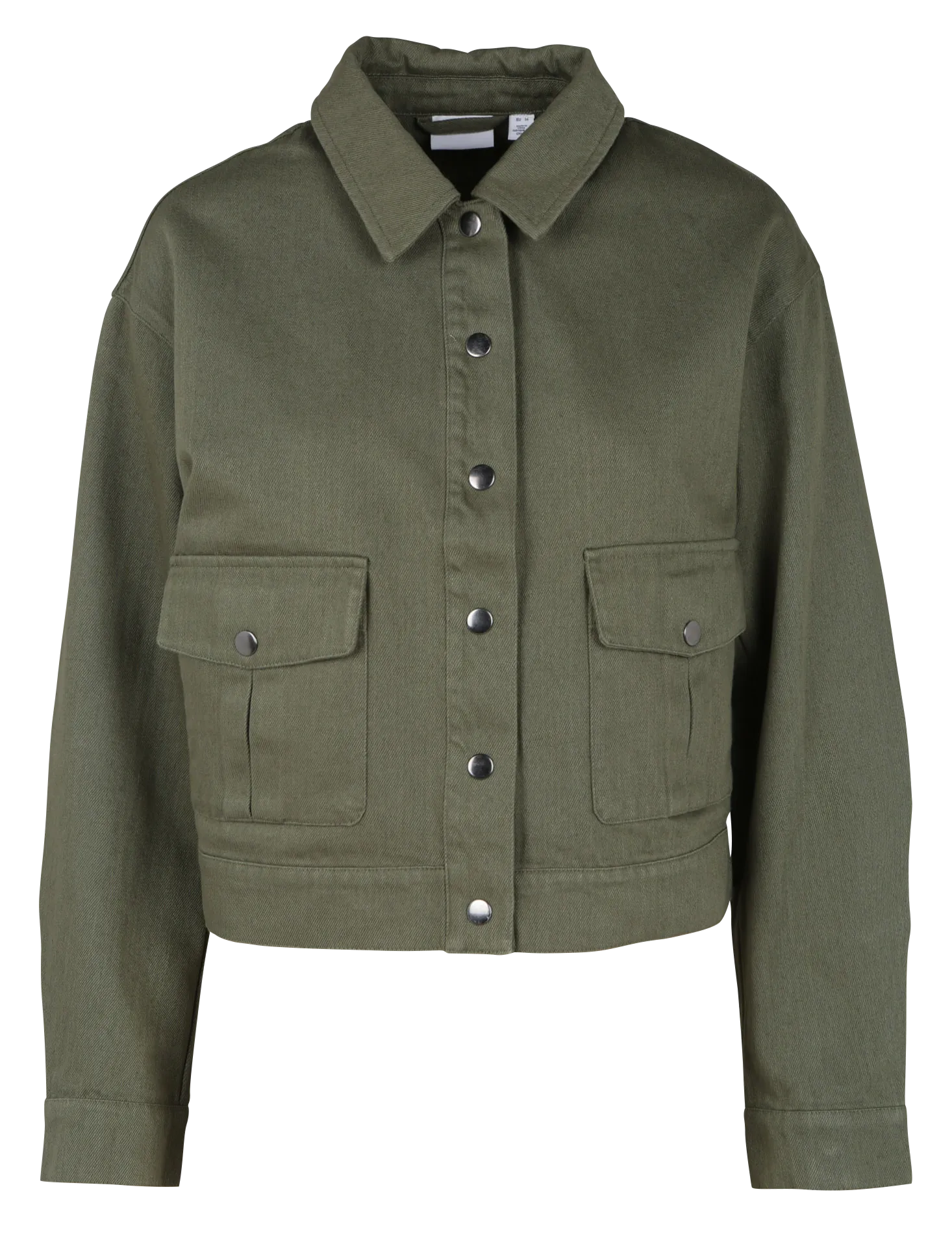 VILA   BLORA - Giacca in cotone con collo classico | Kaki