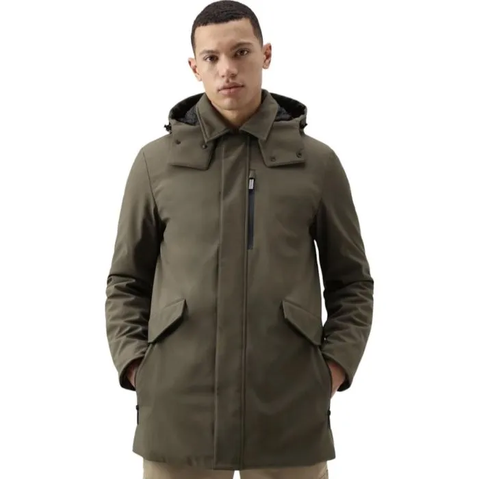 Woolrich Piumino Barrow Mac Soft Shell Verde Militare
