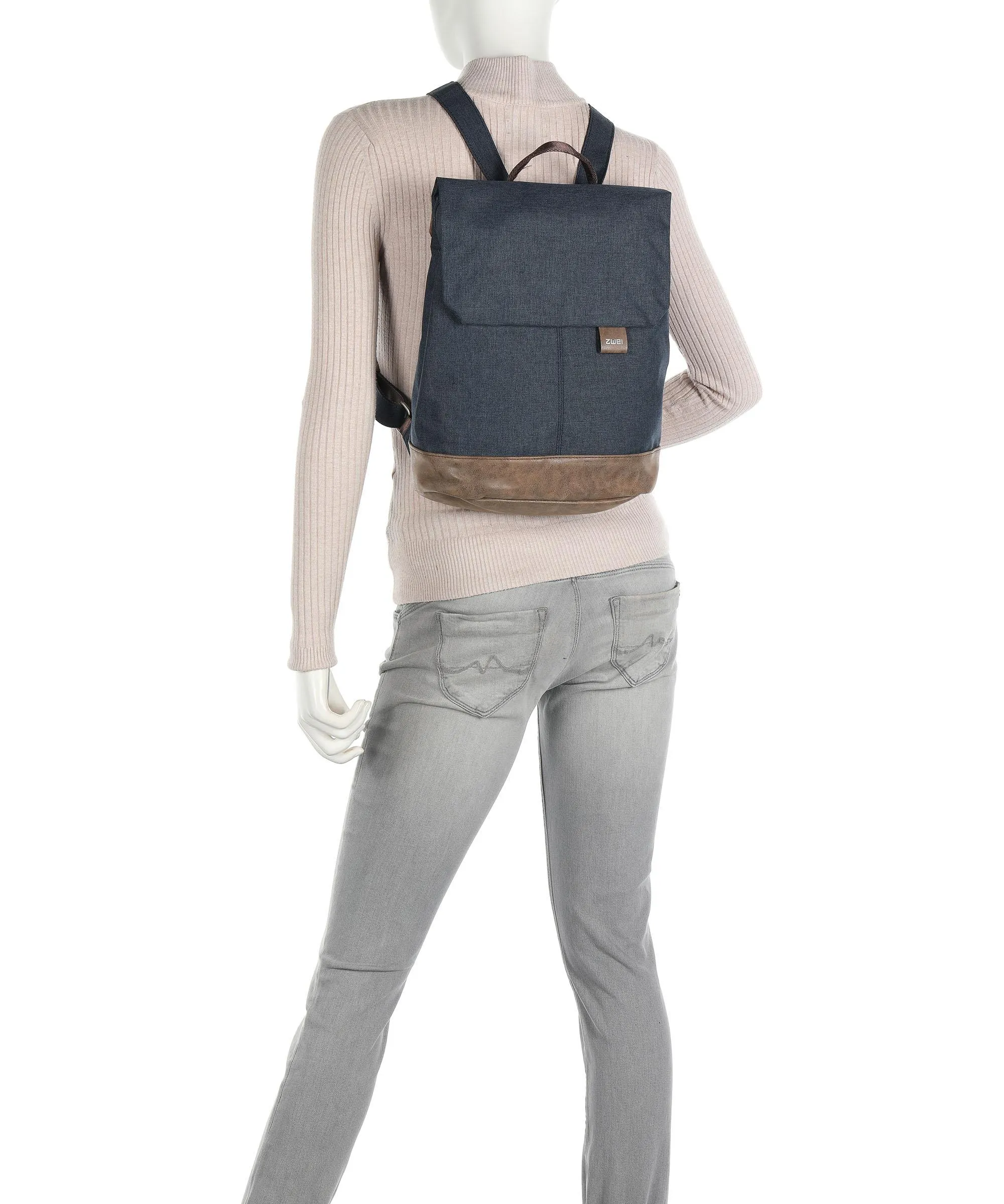  Zwei Olli Cycle OCR13 Borsa per portapacchi poliestere, pelle sintetica blu scuro  